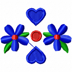 Flowers And Tree Embroidery Design 11